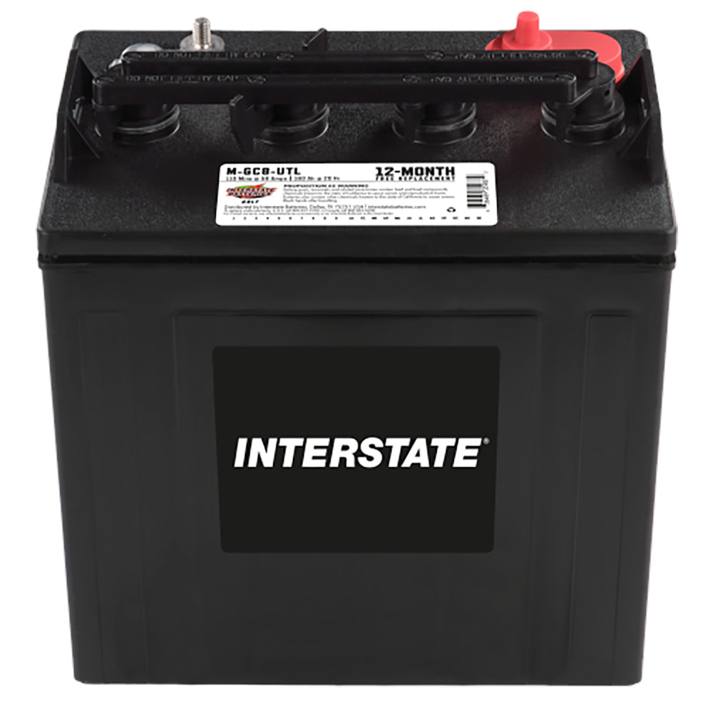 Interstate M-GC8-UTL Flooded Golf Cart Battery (Group GC8) CORE FEE Included!