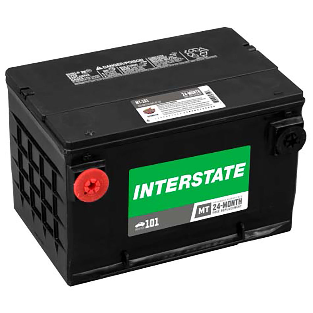 Interstate MT-101 Flooded Automotive Battery (Group 101) CORE FEE Included!