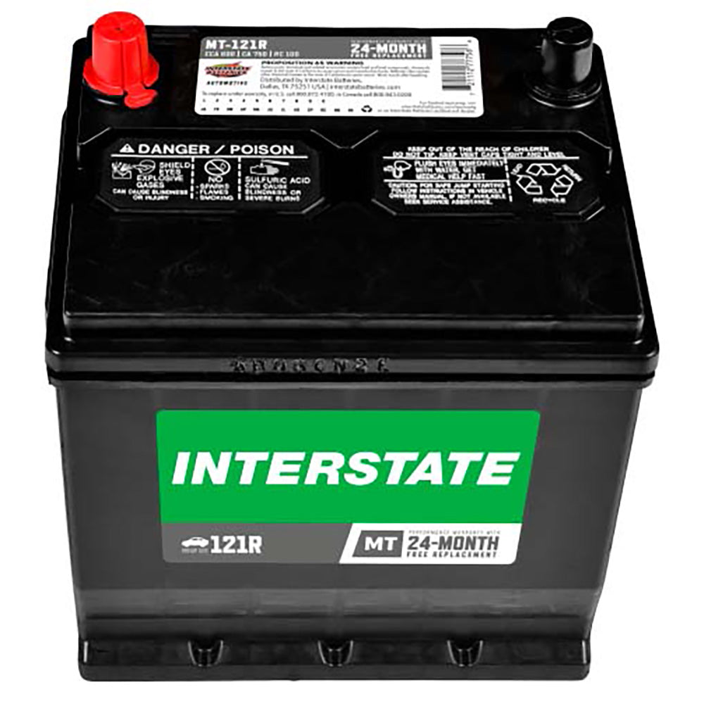 Interstate MT-121R Flooded Automotive Battery (Group 121R) CORE FEE Included!