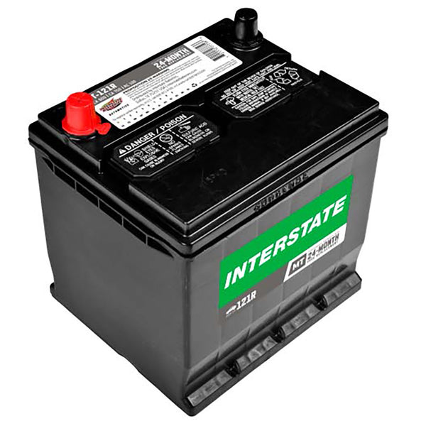 Interstate MT-121R Flooded Automotive Battery (Group 121R) CORE FEE Included!