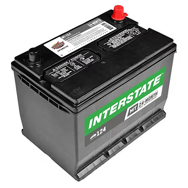 Interstate MT-124 Flooded Automotive Battery (Group 124) CORE FEE Included!