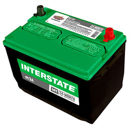 Interstate MT-34 Flooded Automotive Battery (Group 34) CORE FEE Included!