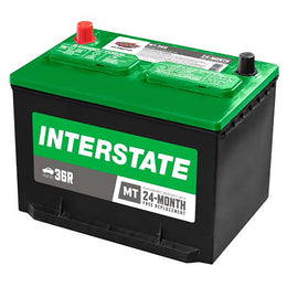 Interstate MT-36R Flooded Automotive Battery (Group 36R) CORE FEE Included!