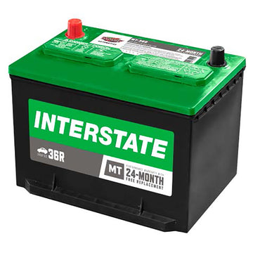 Interstate MT-36R Flooded Automotive Battery (Group 36R) CORE FEE Included!