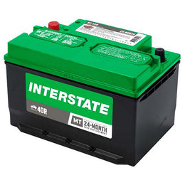 Interstate MT-40R Flooded Automotive Battery (Group 40R) CORE FEE Included!