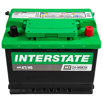 Interstate MT-47/H5 Flooded Automotive Battery (Group H5) CORE FEE Included!