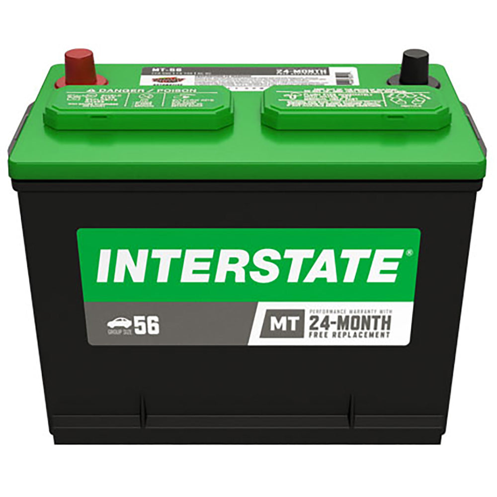 Interstate MT-56 Flooded Automotive Battery (Group 56) CORE FEE Included!