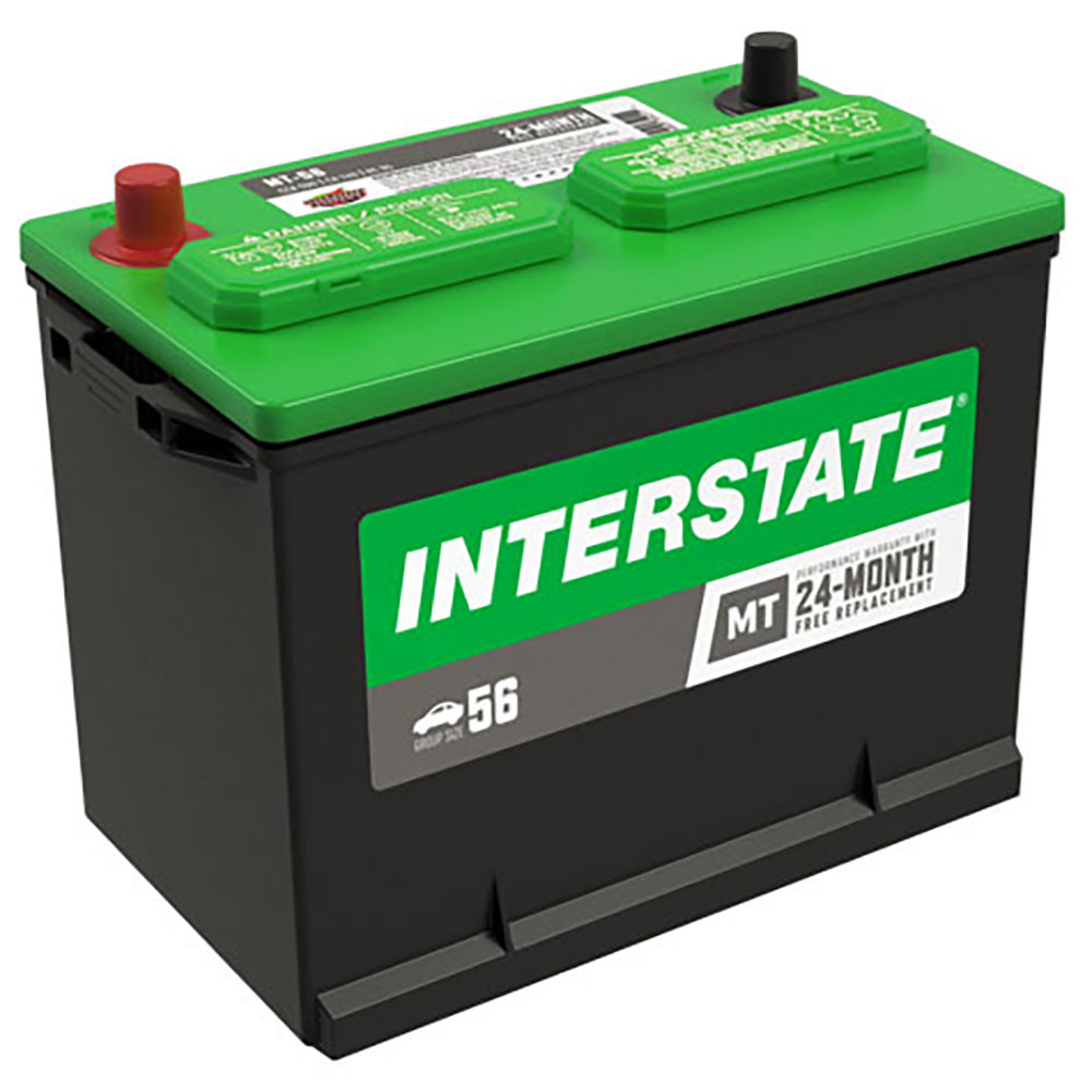 Interstate MT-56 Flooded Automotive Battery (Group 56) CORE FEE Included!