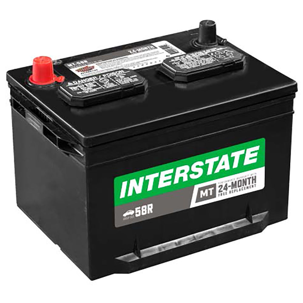 Interstate MT-58R Flooded Automotive Battery (Group 58R) CORE FEE Included!