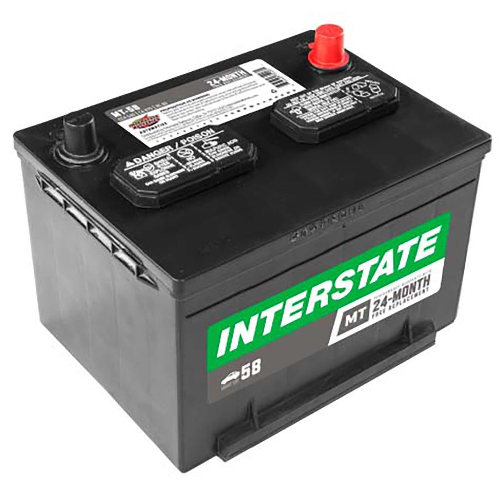 Interstate MT-58 Flooded Automotive Battery (Group 58) CORE FEE Included!