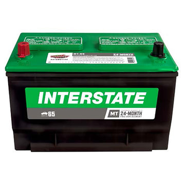 Interstate MT-65 Flooded Automotive Battery (Group 65) CORE FEE Included!