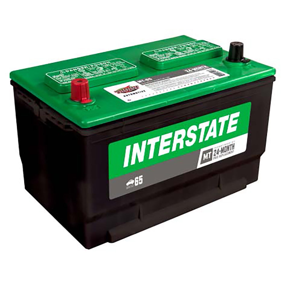 Interstate MT-65 Flooded Automotive Battery (Group 65) CORE FEE Included!