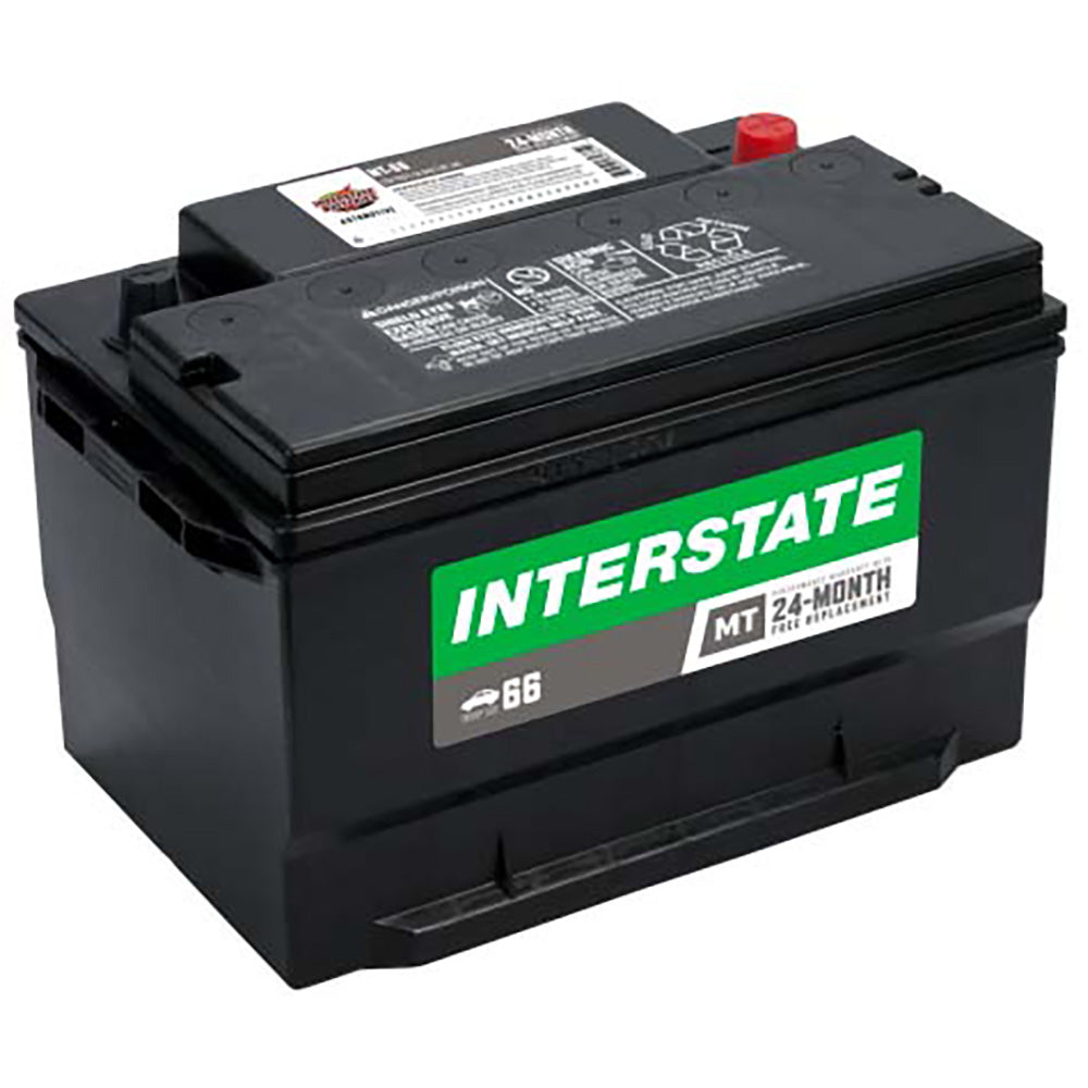 Interstate MT-66 Flooded Automotive Battery (Group 66) CORE FEE Included!