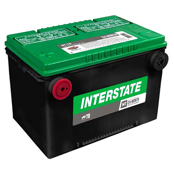 Interstate MT-78 Flooded Automotive Battery (Group 78) CORE FEE Included!