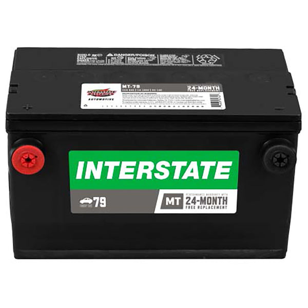 Interstate MT-79 Flooded Automotive Battery (Group 79) CORE FEE Included!