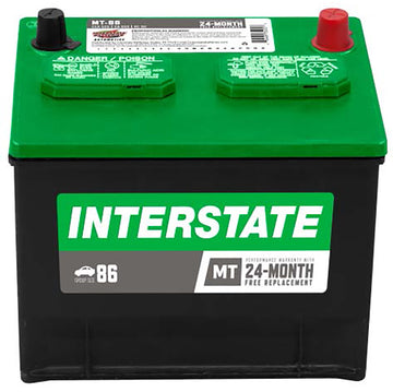 Interstate MT-86 Flooded Automotive Battery (Group 86) CORE FEE Included!