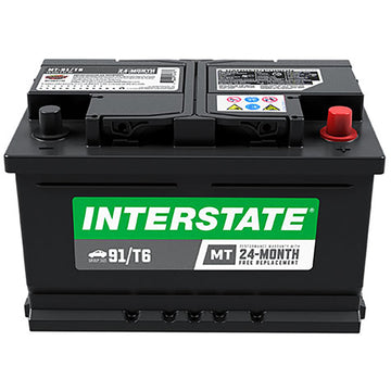 Interstate MT-91/T6 Flooded Automotive Battery (Group T6) CORE FEE Included!