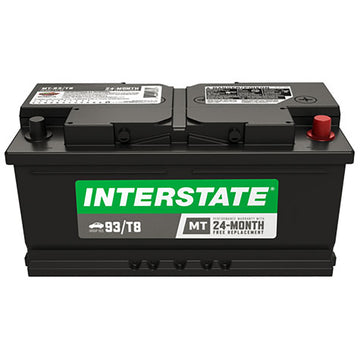 Interstate MT-93/T8 Flooded Automotive Battery (Group T8) CORE FEE Included!