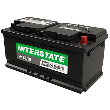 Interstate MT-93/T8 Flooded Automotive Battery (Group T8) CORE FEE Included!