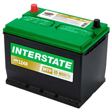 Interstate MTP-124R Flooded Automotive Battery (Group 124R) CORE FEE Included!
