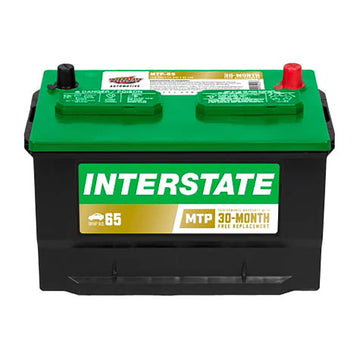 Interstate MTP-65 Flooded Automotive Battery (Group 65) CORE FEE Included!