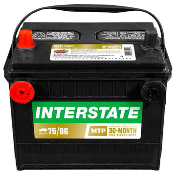 Interstate MTP-75DT Flooded Automotive Battery (Group 75) CORE FEE Included!