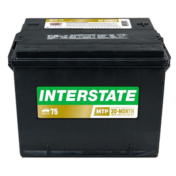 Interstate MTP-75 Flooded Automotive Battery (Group 75) CORE FEE Included!