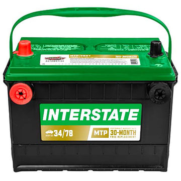 Interstate MTP-78DT Flooded Automotive Battery (Group 78DT) CORE FEE Included!