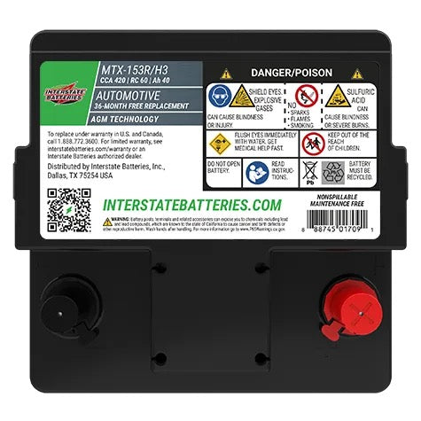 Interstate MTX-153R/H3 battery
