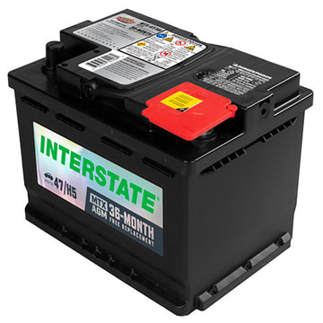 Interstate MTX-47/H5 AGM Automotive Battery (Group H5) CORE FEE Included!