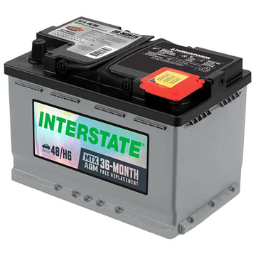 Interstate MTX-48/H6 AGM Automotive Battery (Group H6) CORE FEE Included!
