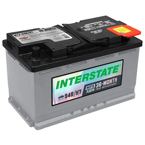 Interstate MTX-94R/H7 AGM Automotive Battery (Group H7) CORE FEE Included!