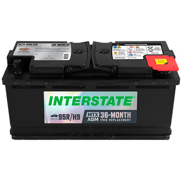 Interstate MTX-95R/H9 AGM Automotive Battery (Group H9) CORE FEE Included!