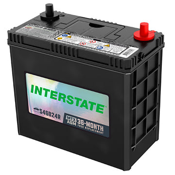 Interstate MTX-S46B24R AGM Automotive Battery (Group S46B24R) CORE FEE Included!