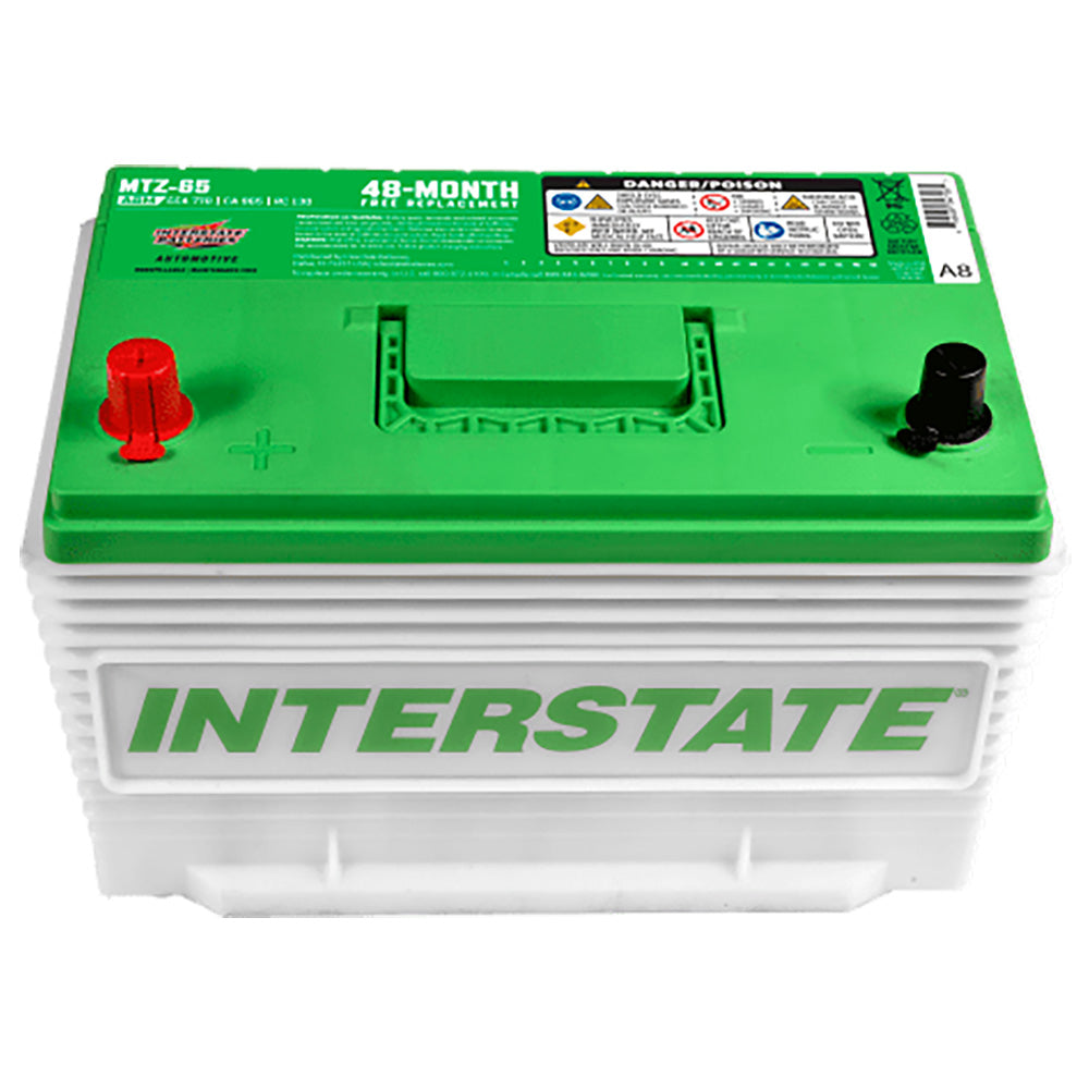 Interstate MTZ-65 AGM Automotive Battery (Group 65) CORE FEE Included!