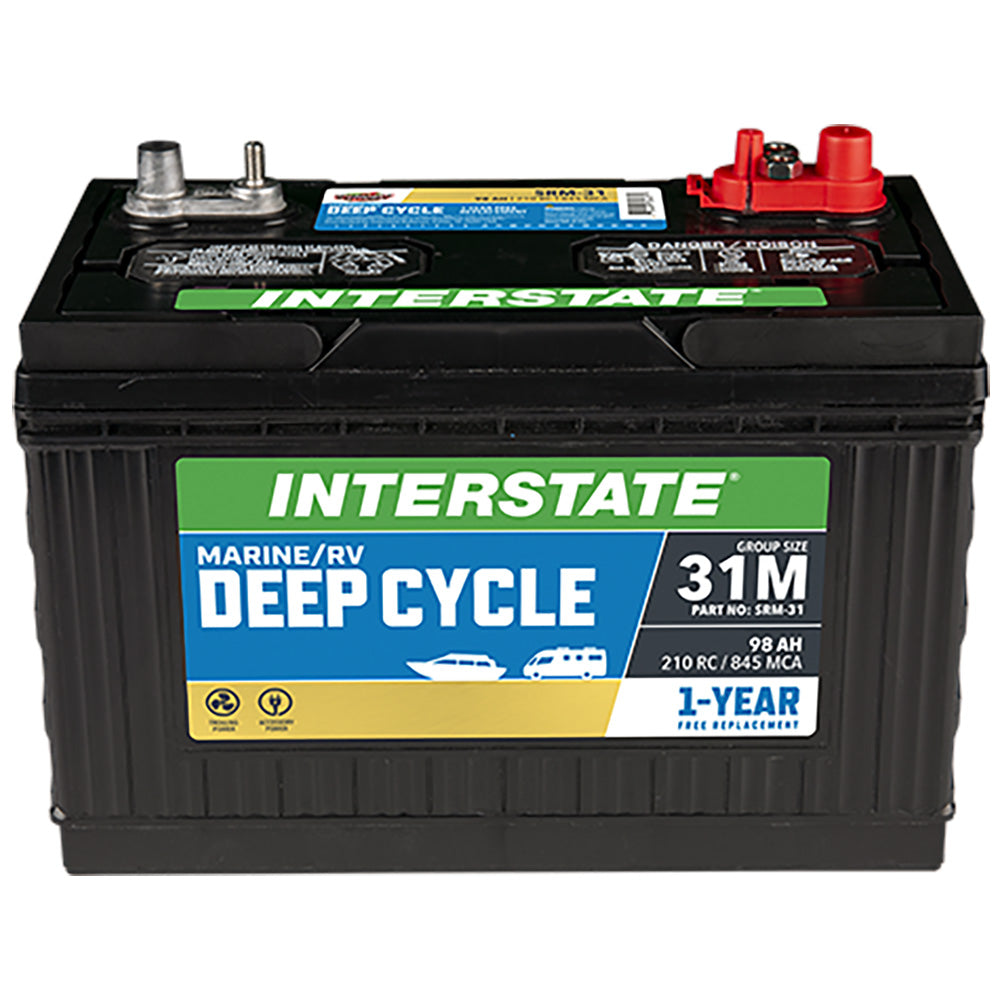 Interstate SRM-31 Deep Cycle Battery(Group 31M) CORE FEE INCLUDED!