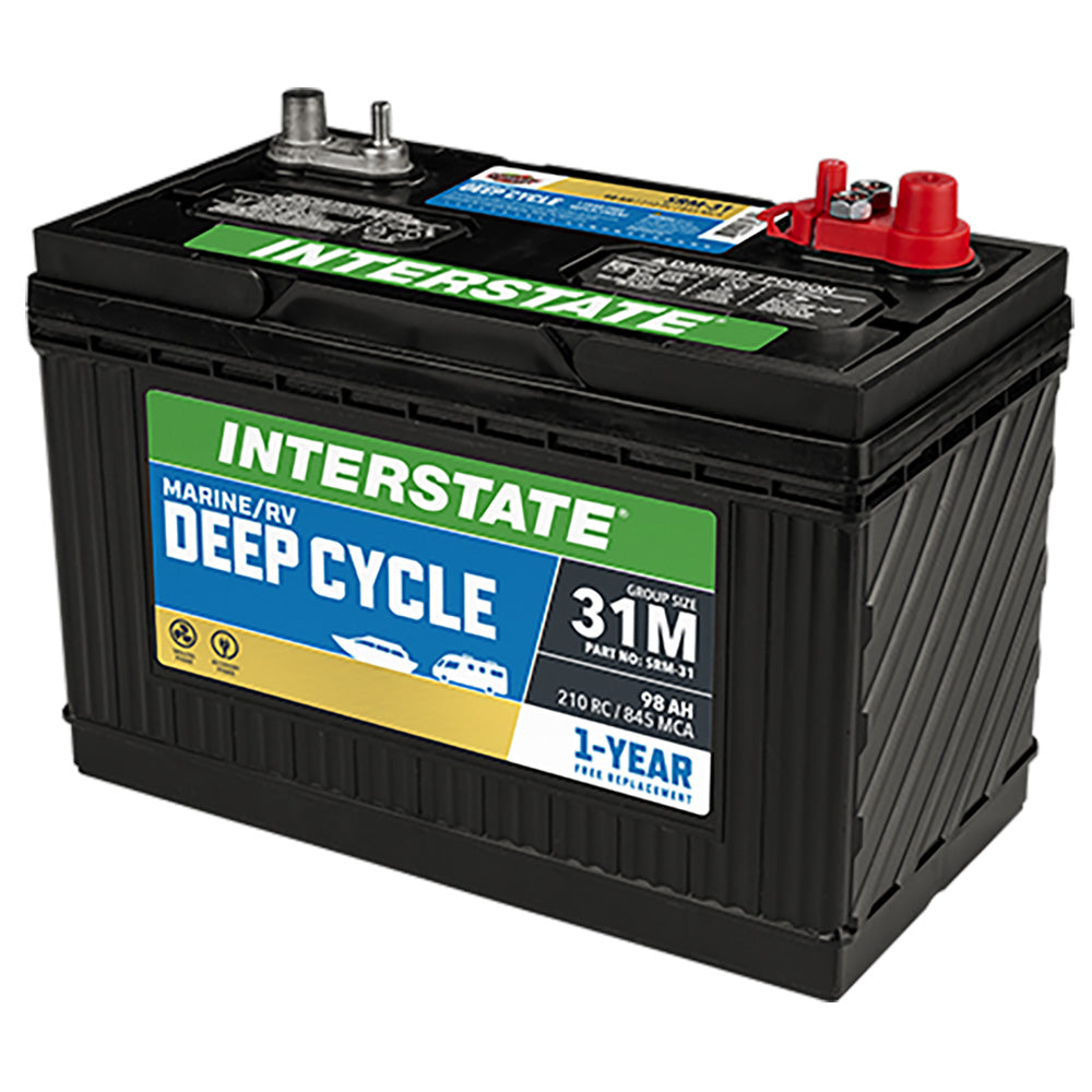 Interstate SRM-31 Deep Cycle Battery(Group 31M) CORE FEE INCLUDED!