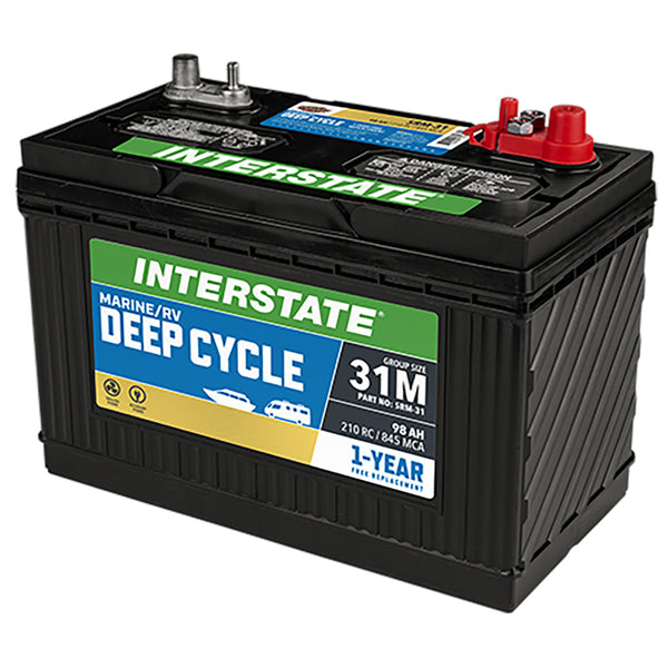 Interstate SRM-31 Deep Cycle Battery(Group 31M) CORE FEE INCLUDED!