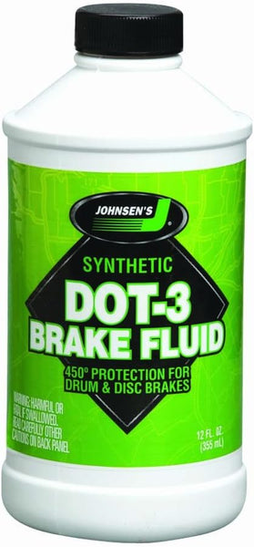 Johnsen's 2212 Dot 3 Heavy Duty Premium Brake Fluid, 12 oz