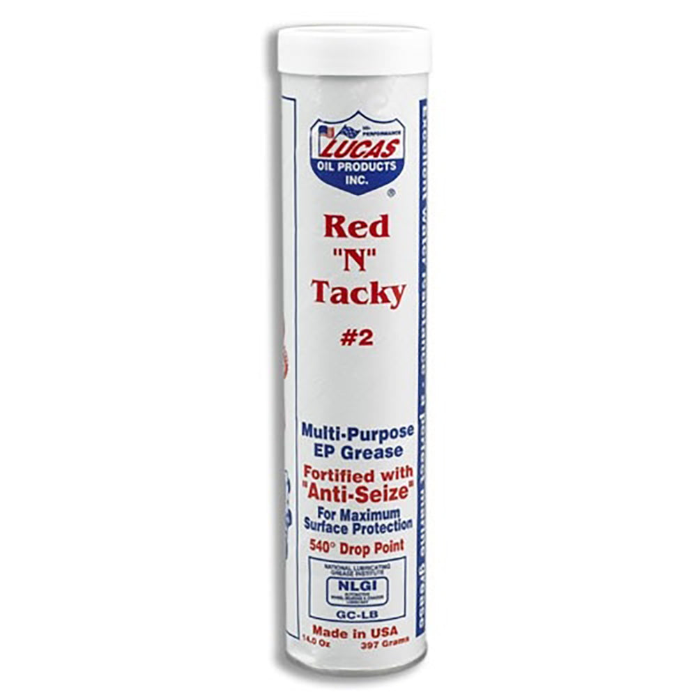 Lucas Oil 10005 Red N Tacky Grease Tube, 10 oz