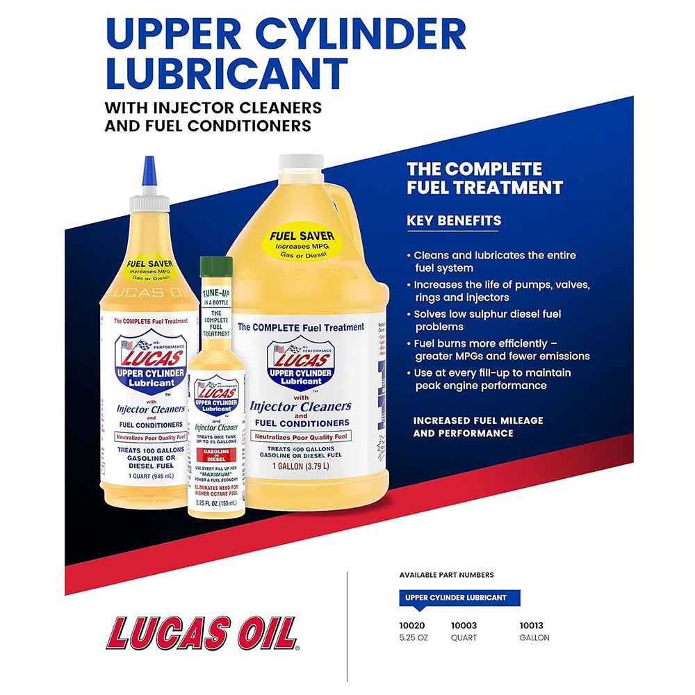 Lucas Oil 10020 Fuel Treatment, 5.25 oz