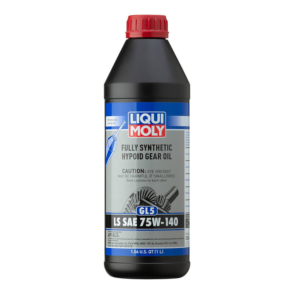 Liqui Moly 20042 Fully Synthetic Hypoid Gear Oil (GL5) LS SAE 75W-140, 1 Liter