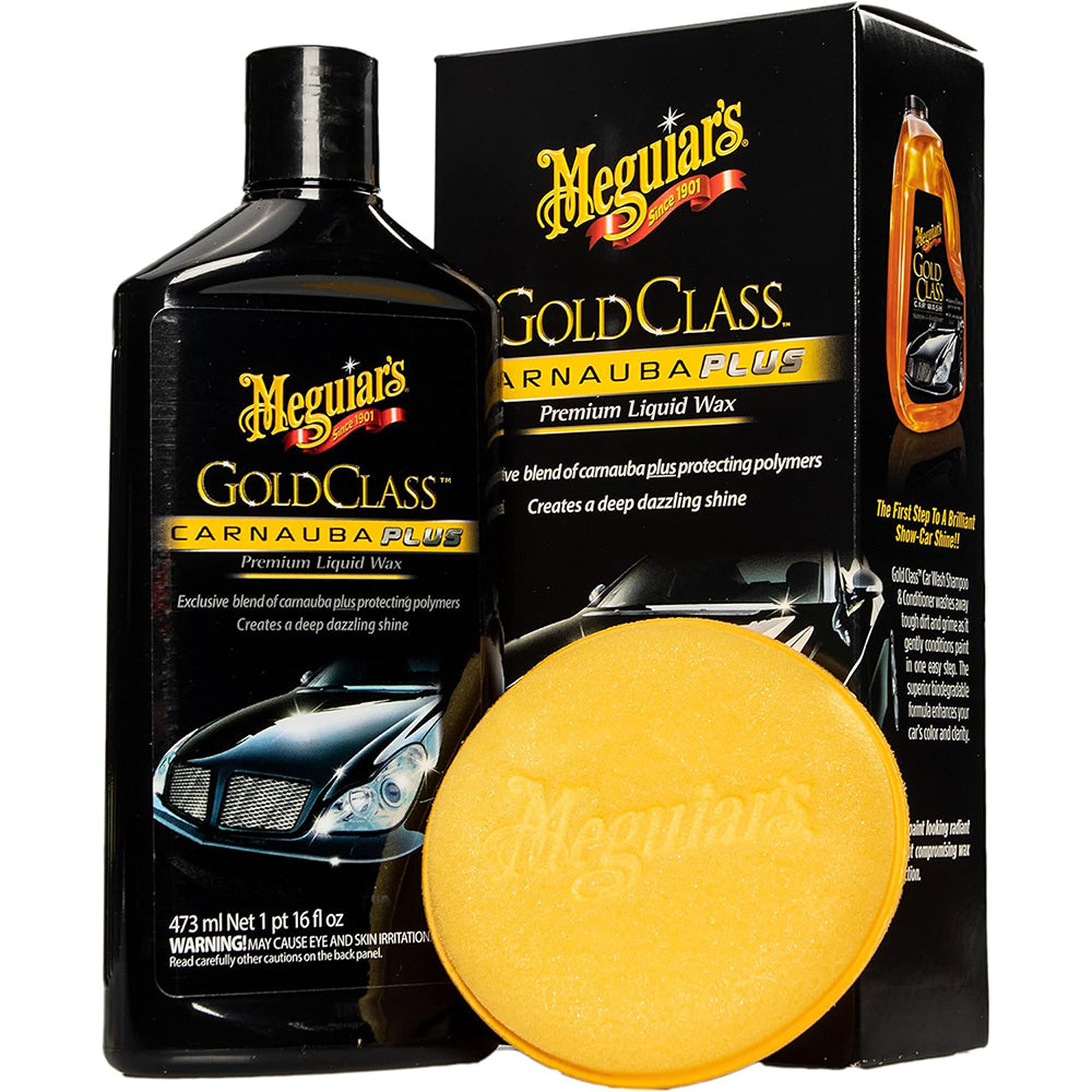 Meguiar's G7016 Gold Class Carnauba Plus Premium Liquid Wax, 16 oz