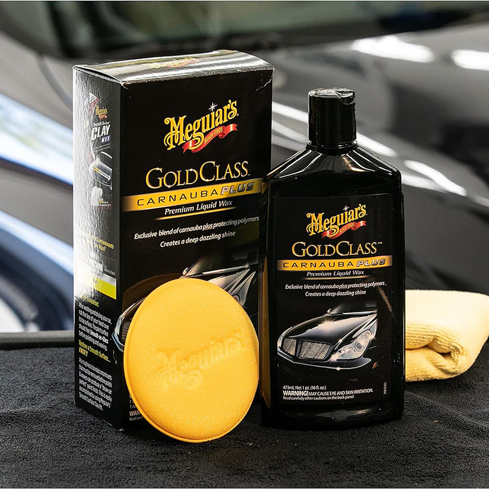 Meguiar's G7016 Gold Class Carnauba Plus Premium Liquid Wax, 16 oz