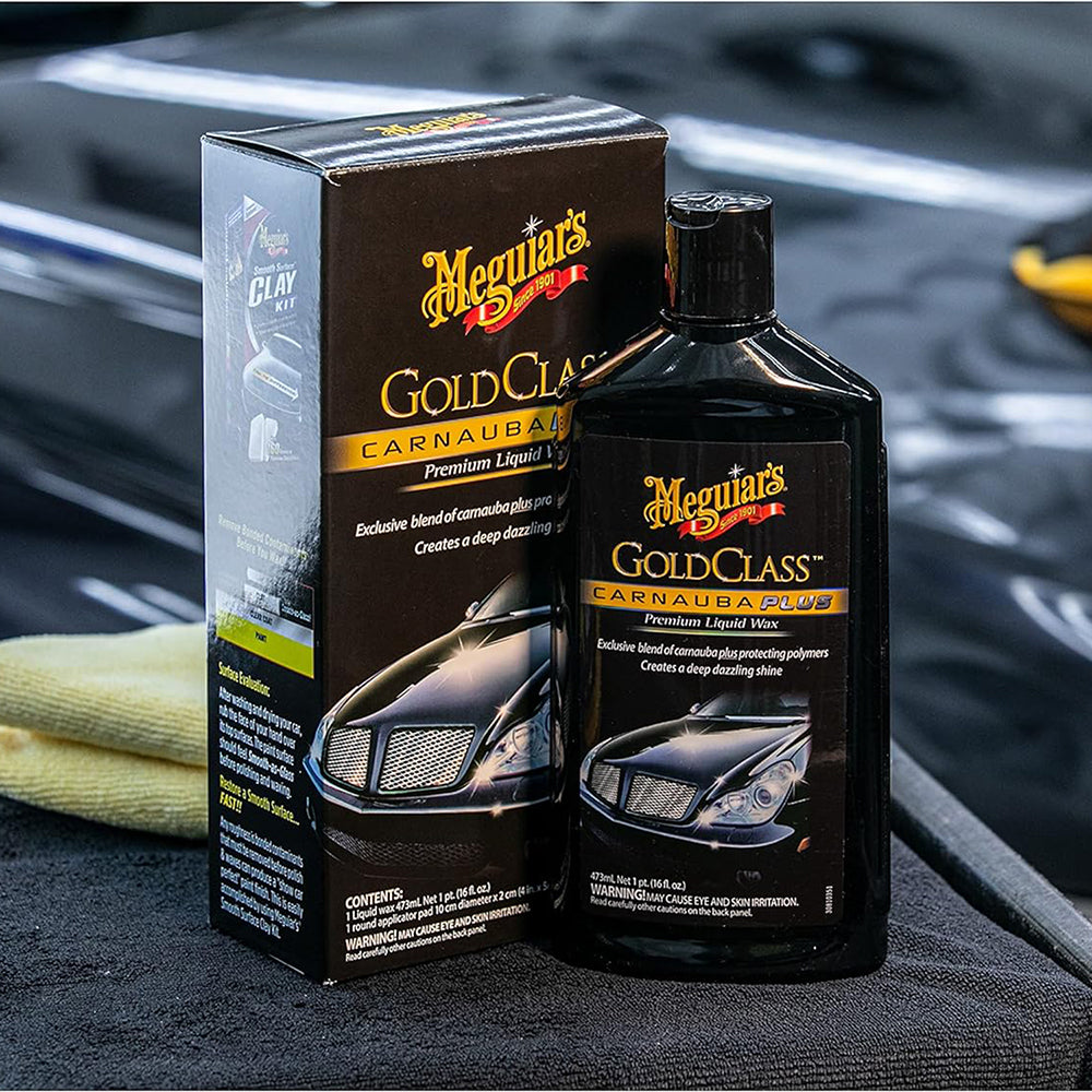 Meguiar's G7016 Gold Class Carnauba Plus Premium Liquid Wax, 16 oz