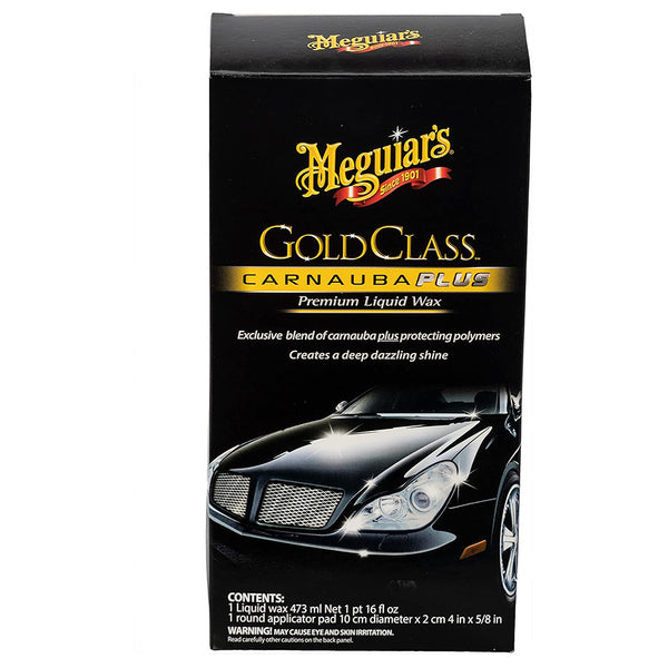 Meguiar's G7016 Gold Class Carnauba Plus Premium Liquid Wax, 16 oz