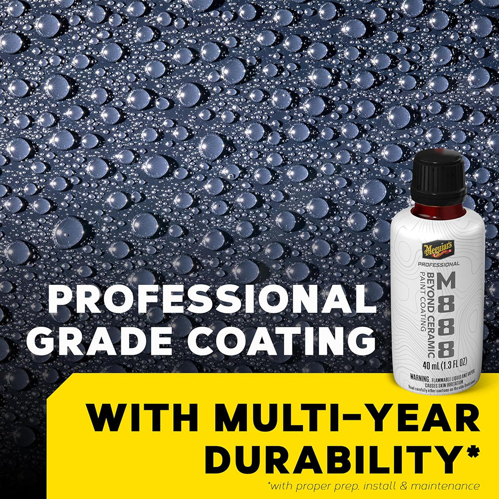 Meguiar's Professional M88800 Beyond Ceramic Paint Coating, Multi-Year Car Ceramic Coating