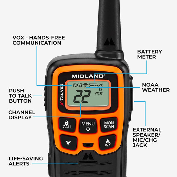 Midland T51VP3 FRS Walkie Talkie 2 Pack