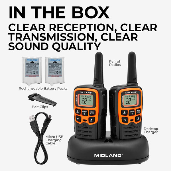 Midland T51VP3 FRS Walkie Talkie 2 Pack