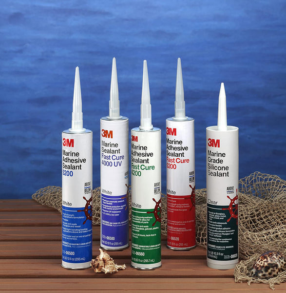 3M Marine Adhesive Sealant 5200FC Fast Cure, 06520, White, (10 oz)